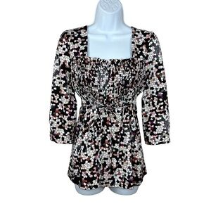 Small Vintage Lloyd Williams Colorful Stretch Square Neckline 90s